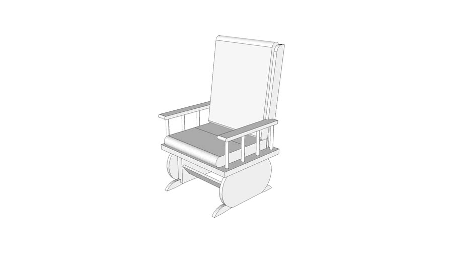 F0270 - Chair, Rocking, High Back