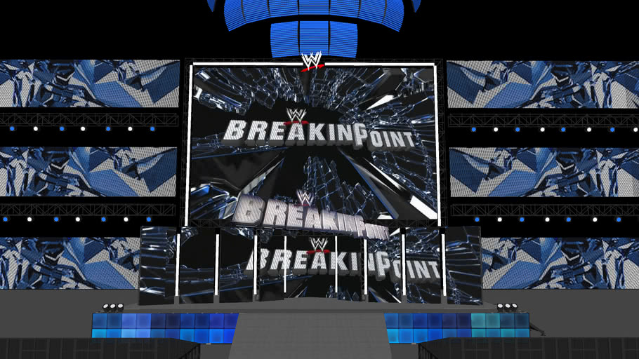 Wwe Breaking Point 2009 Hd Stage 3d Warehouse - wwe productions breaking point 2009 stage roblox