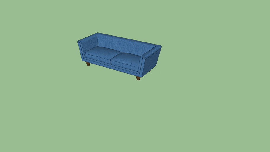 Portland Cushion Seat Sofa By George Smith 3d Warehouse