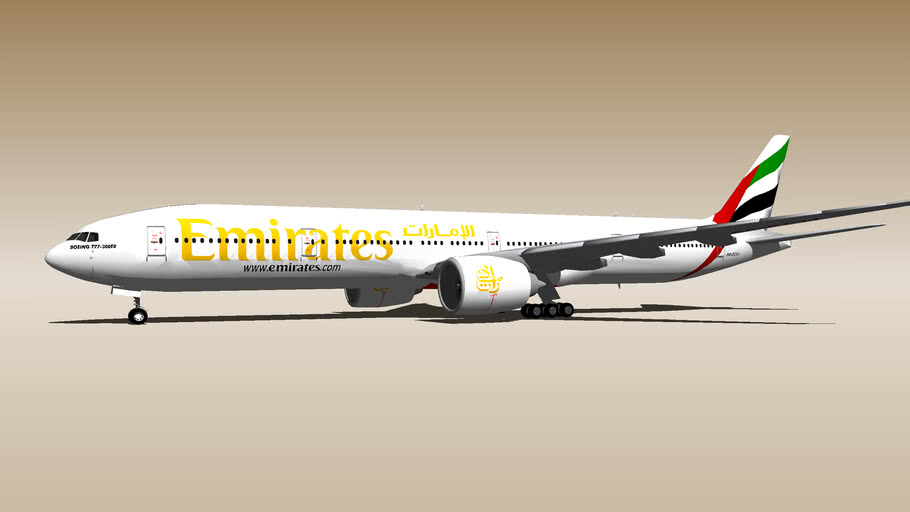 Emirates B 777-300ER 1 | 3D Warehouse