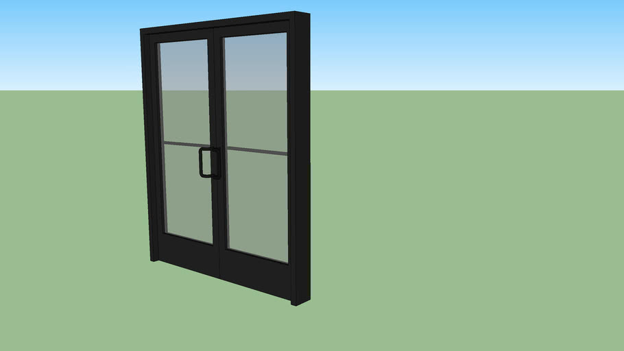 Double Modern Door | 3D Warehouse