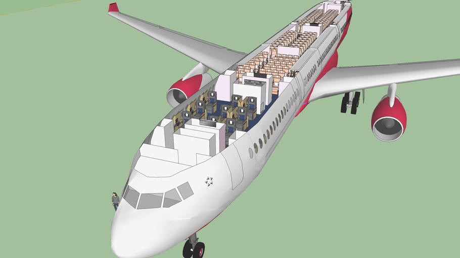 Airbus A330 With Interior 3d Warehouse