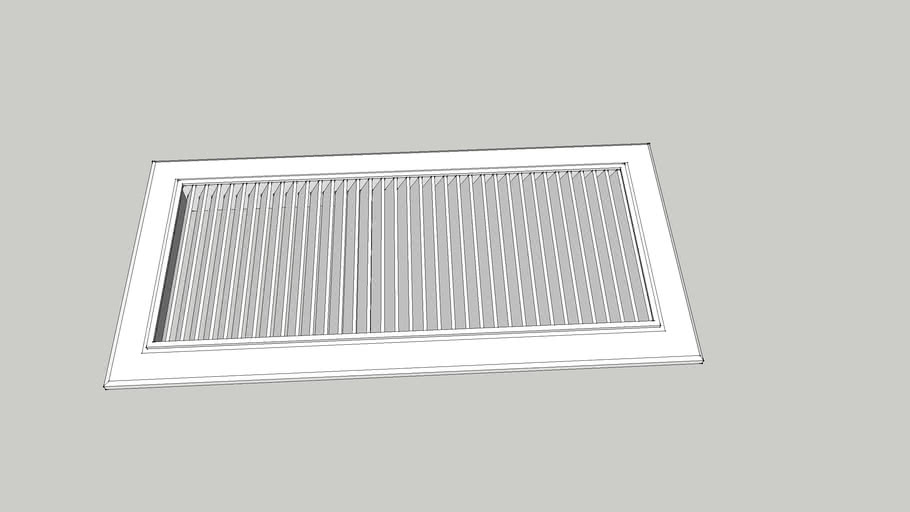 10X4 FLOOR VENT | 3D Warehouse