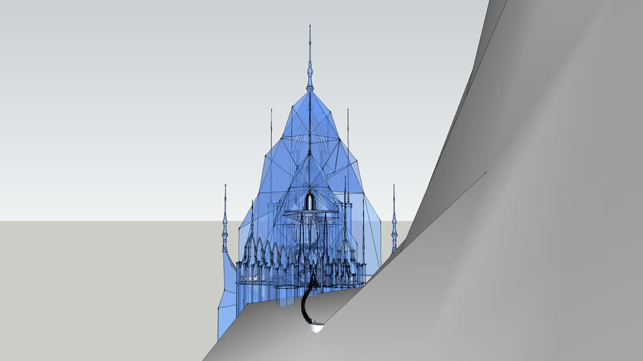Elsa S Ice Palace Castle From Disney S Frozen 3d Warehouse