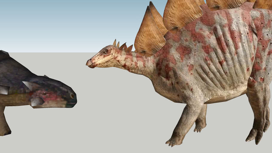 stegosaurus and ankylosaurus