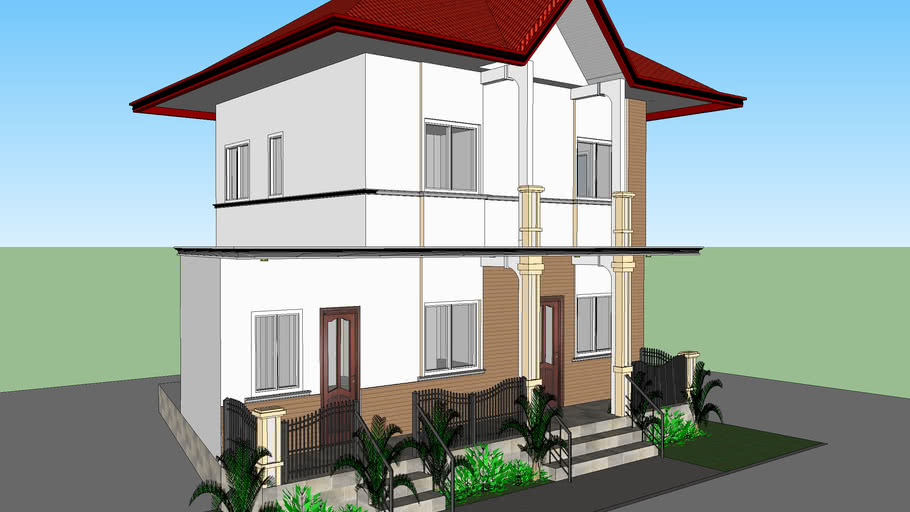 2 Storey House Design 3d Warehouse