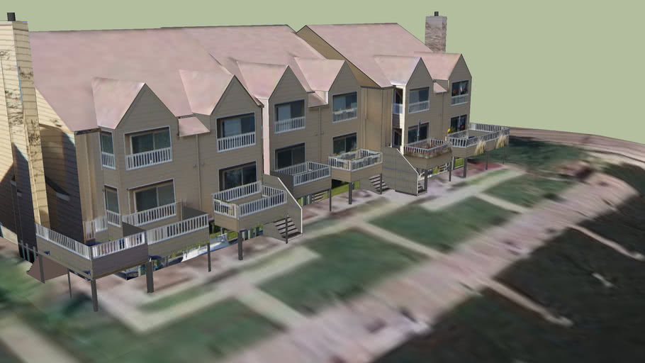 Waterfront TownhousesCambridge Maryland 3D Warehouse