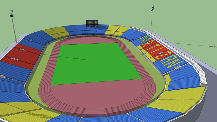 Jna Stadion Partizan 3d Warehouse