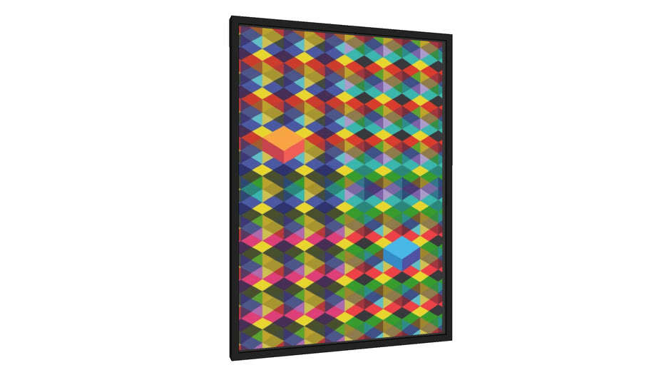 Quadro Blended cube-3 - Galeria9, por Farago
