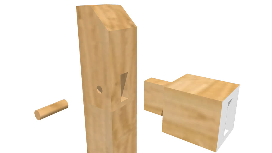 Mortise, Tenon & Dowel Joint 3D Warehouse
