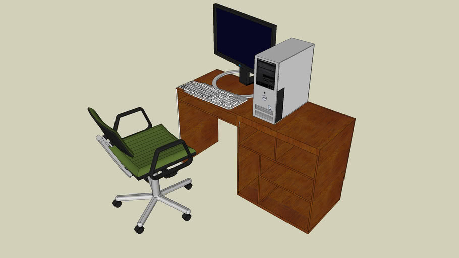 PC In Office | 3D Warehouse