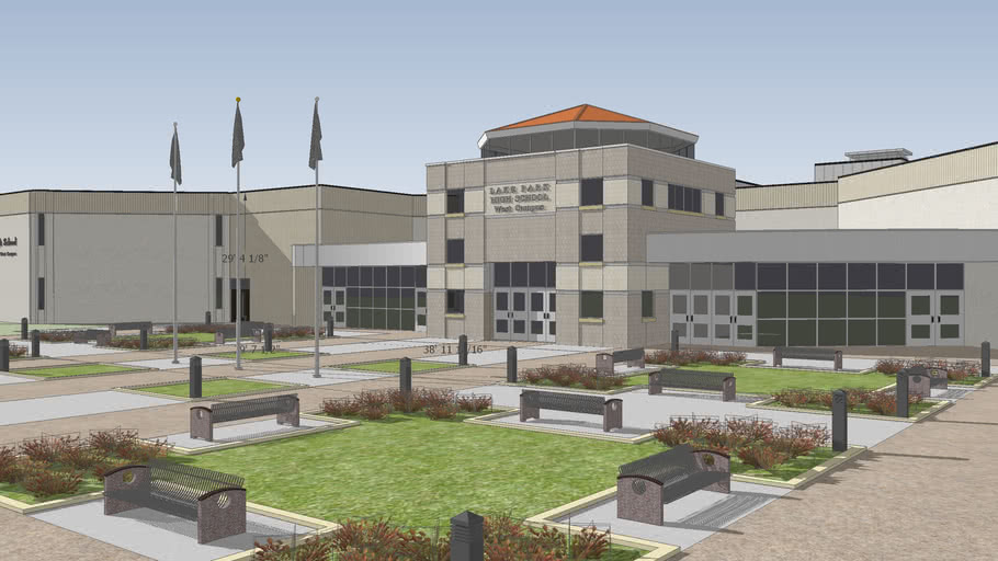 Lake Park High School West Campus 3D Warehouse