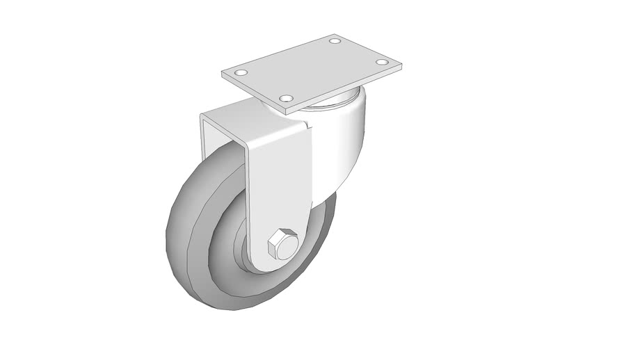 caster, swivel, 5 inch, McMasterCarr 2370T54 3D Warehouse