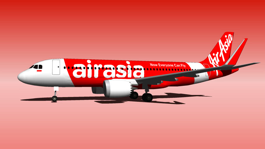 Indonesia Airasia Qz Airbus A320neo 3 3d Warehouse