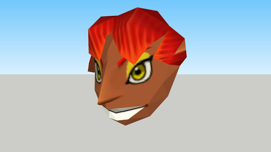 The Legend of Zelda Ocarina of Time 3D Gerudo Mask 3D Warehouse