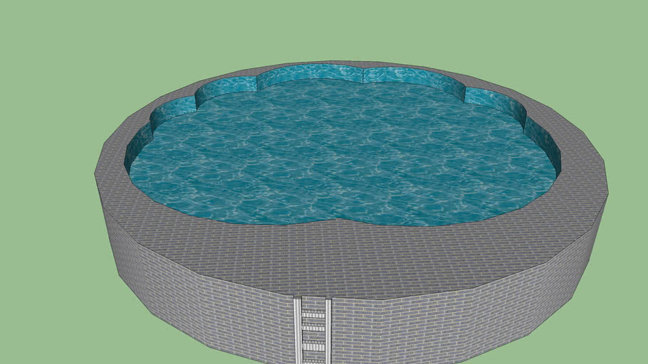 Over Ground pool With Ladders | 3D Warehouse