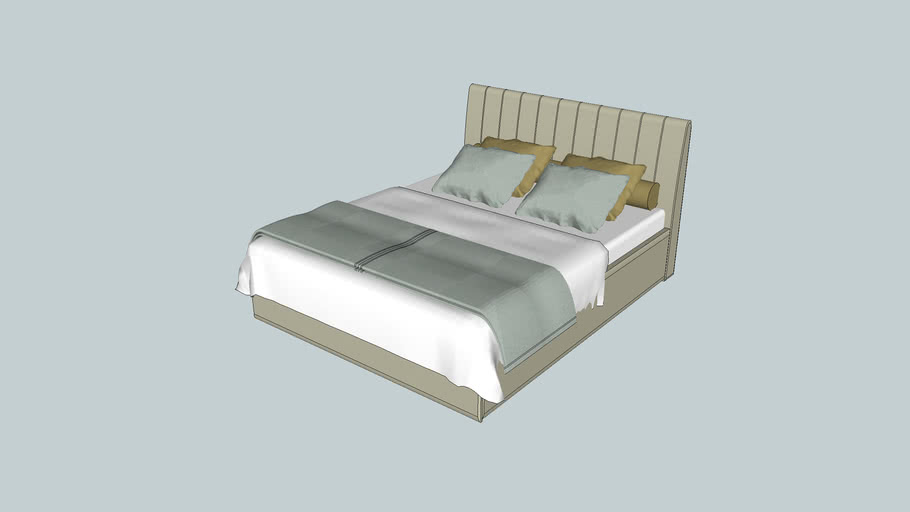 double bed 3D Warehouse