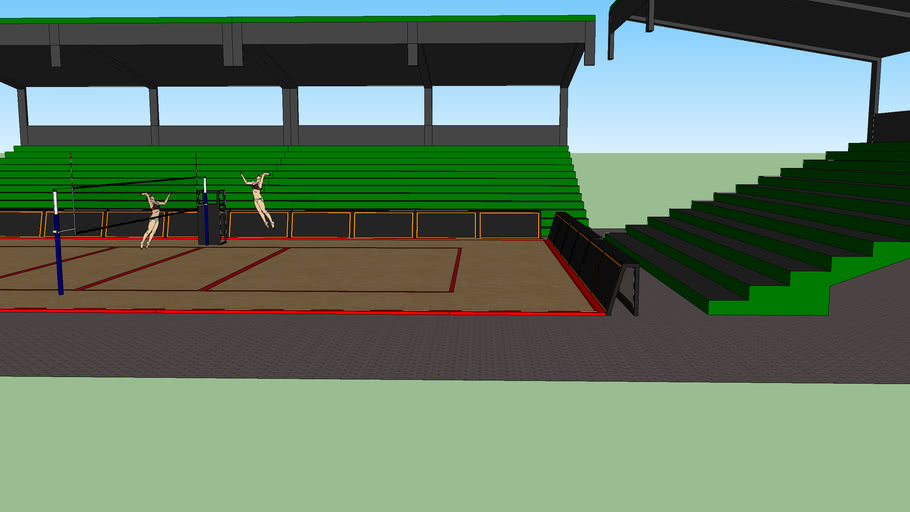 Beach volleyball court 3D Warehouse