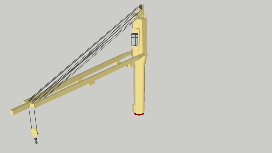 Deck Crane for Ship Models 3D Warehouse