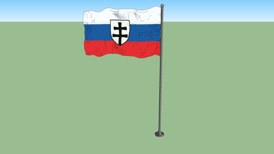 War Flag of the Slovak Republic (19391945) 3D Warehouse