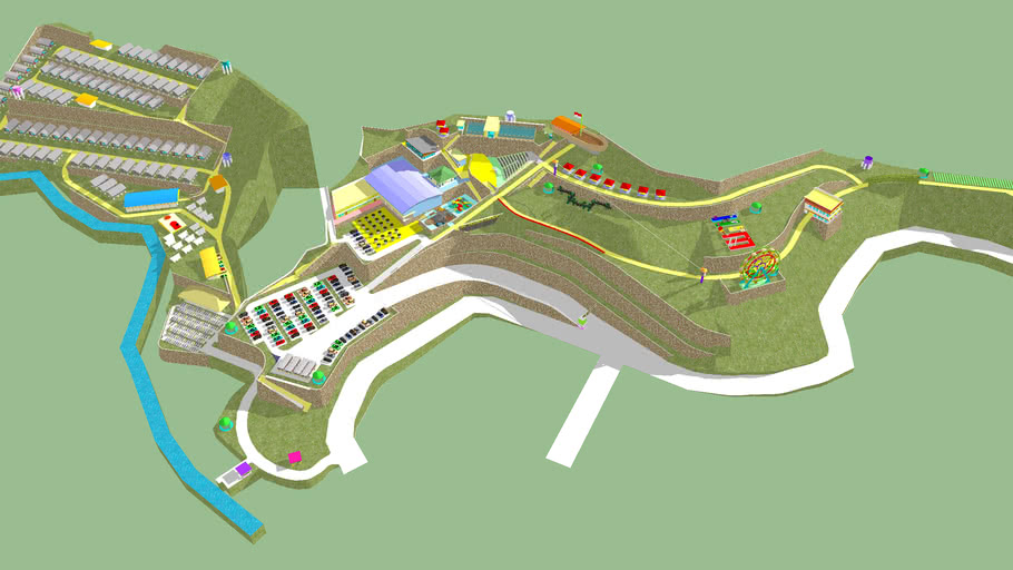 Site Plan Wisata | 3D Warehouse