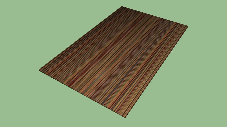 Crate & Barrel Gianni Rust Hand Knotted Wool 5'x8' Rug | 3D Warehouse