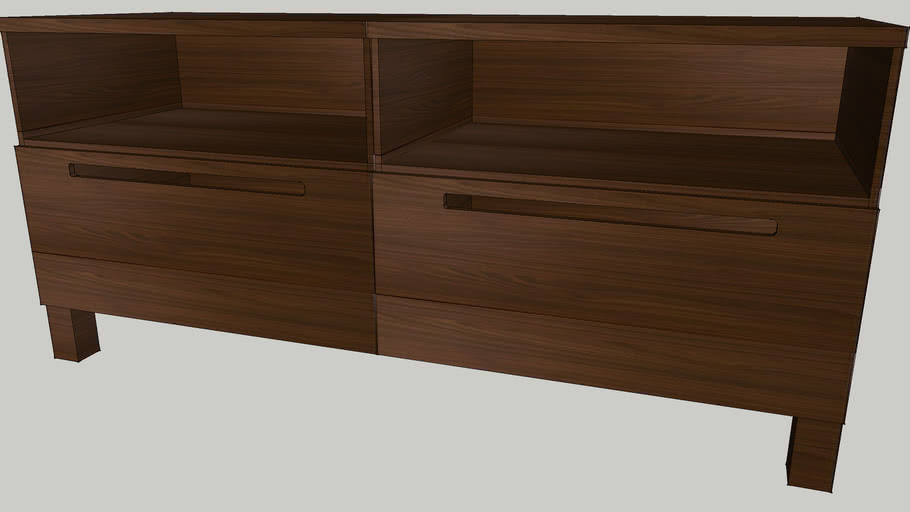 IKEA BESTA ADAL TV bench walnut 3D Warehouse