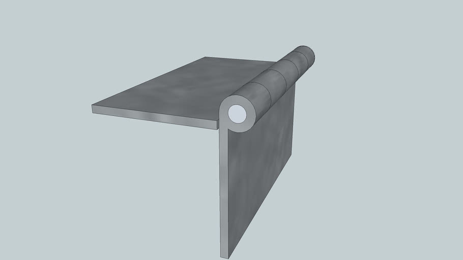 Hinge 4' x 4' Weldon 90 degree Outside 3D Warehouse