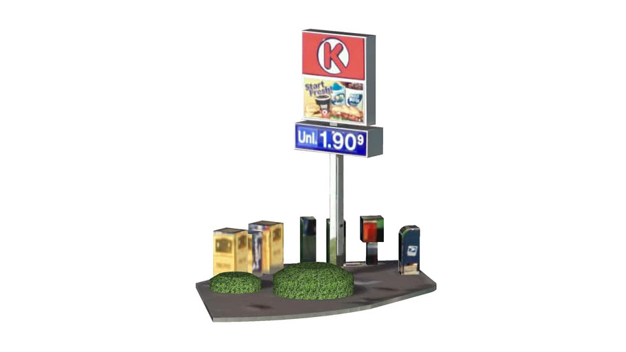 Circle K sign in Phoenix, Arizona,USA 3D Warehouse