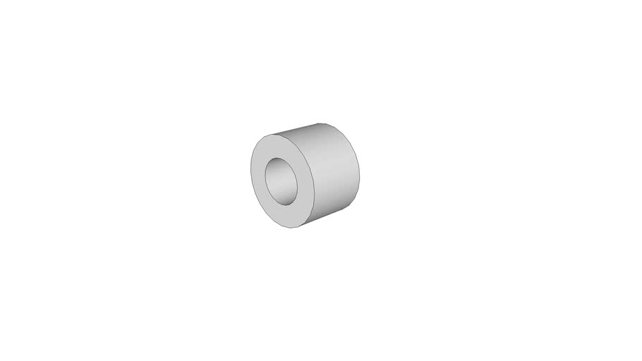 spacer, round, aluminum, 0.38 x 0.75 x 0.5, McMasterCarr 92510A798