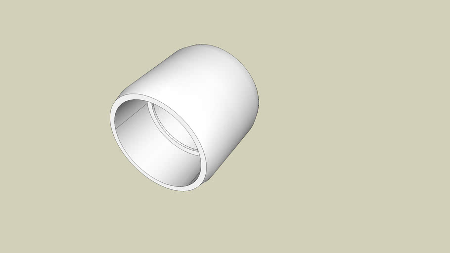 2in External PVC Coupling 3D Warehouse