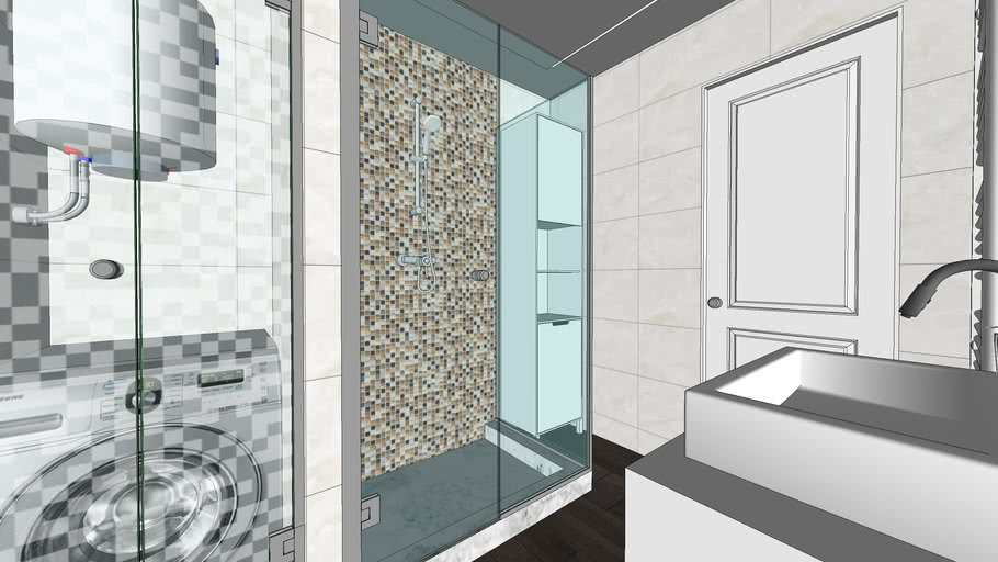 Bathroom Modern Abstract | 3D Warehouse