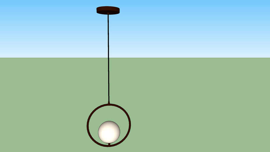 mid century globe pendant light