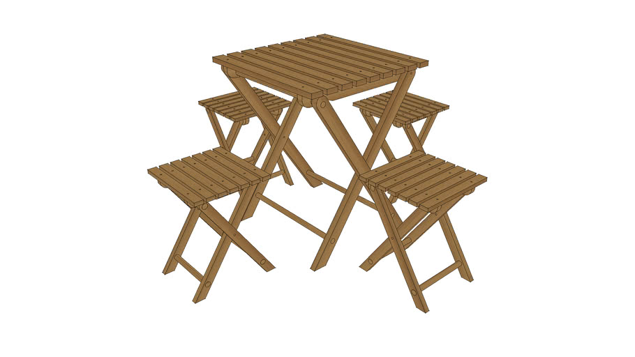 Folding Table set | 3D Warehouse