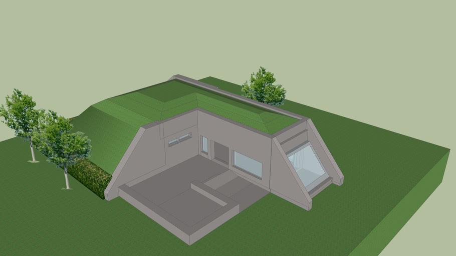 Underground House Concept Squarely 3d Warehouse