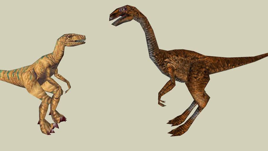 gallimimus velociraptor