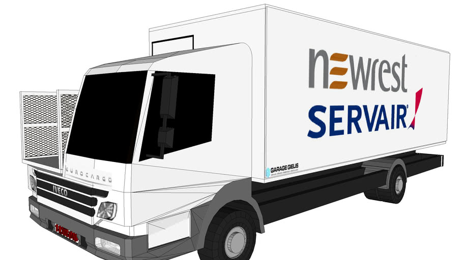 Newrest Servair Iveco Catering Truck 3d Warehouse