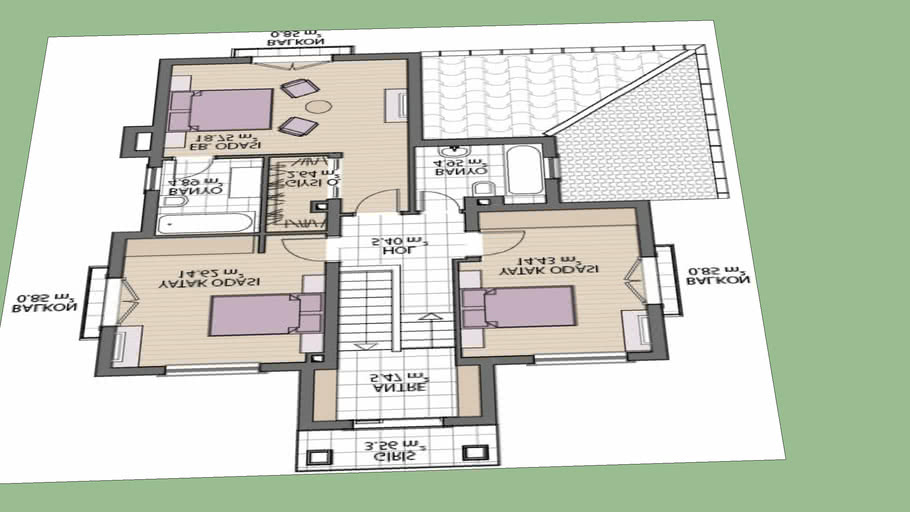  Villa  Plan  3D Warehouse