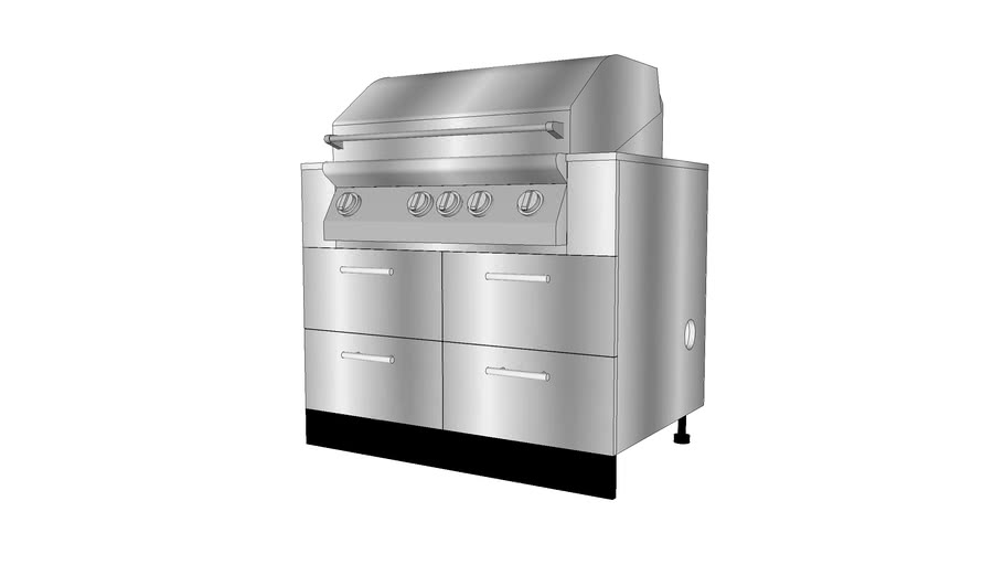 Ogb Grill Base Cabinets 3d Warehouse