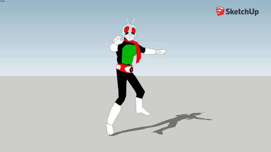 仮面ライダー１号 リメイクモデル 3d Warehouse