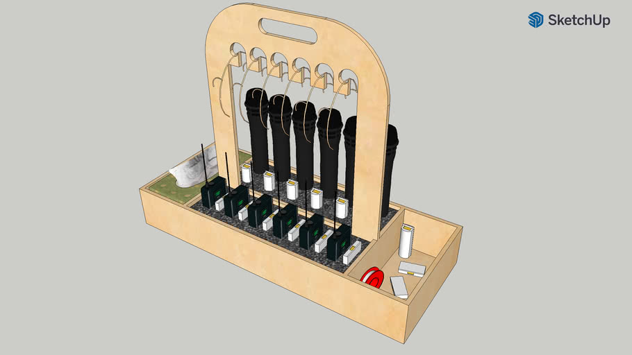 Radio Mic Transport Box 3D Warehouse