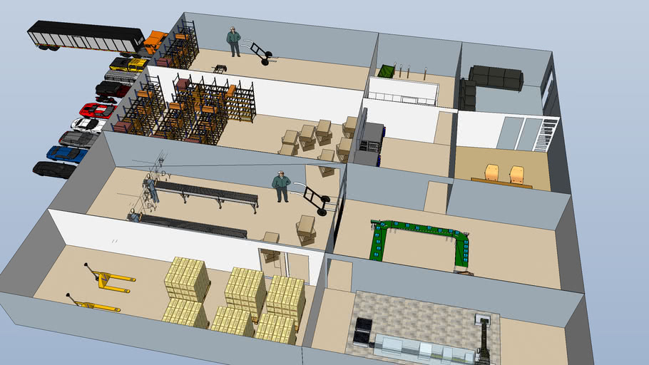 Plano 3D Warehouse