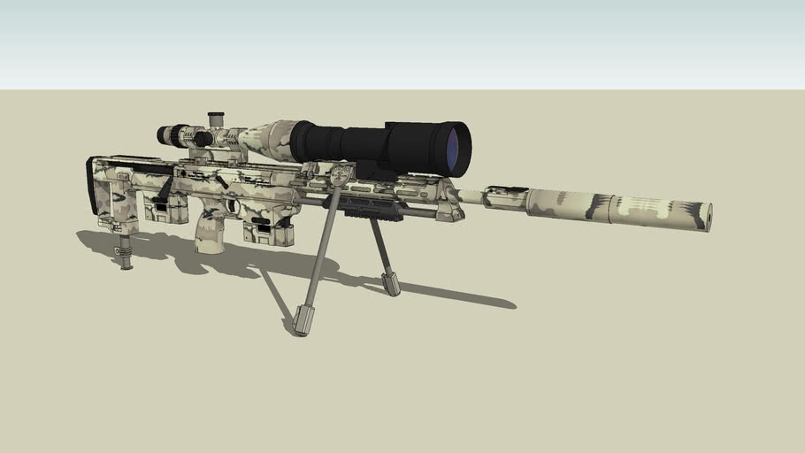 DSR 1 Tactical Sniper **With all new 'Tactical' Riticle** | 3D Warehouse