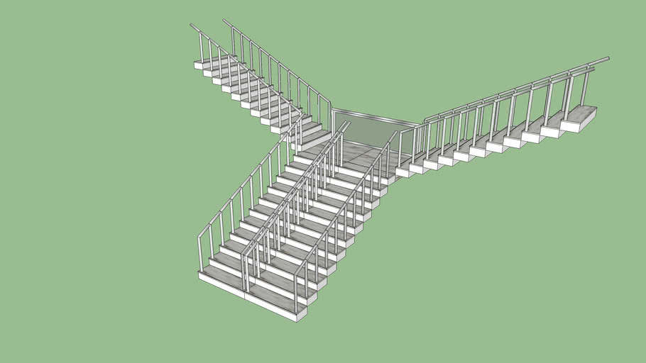 2-Way Stairs | 3D Warehouse