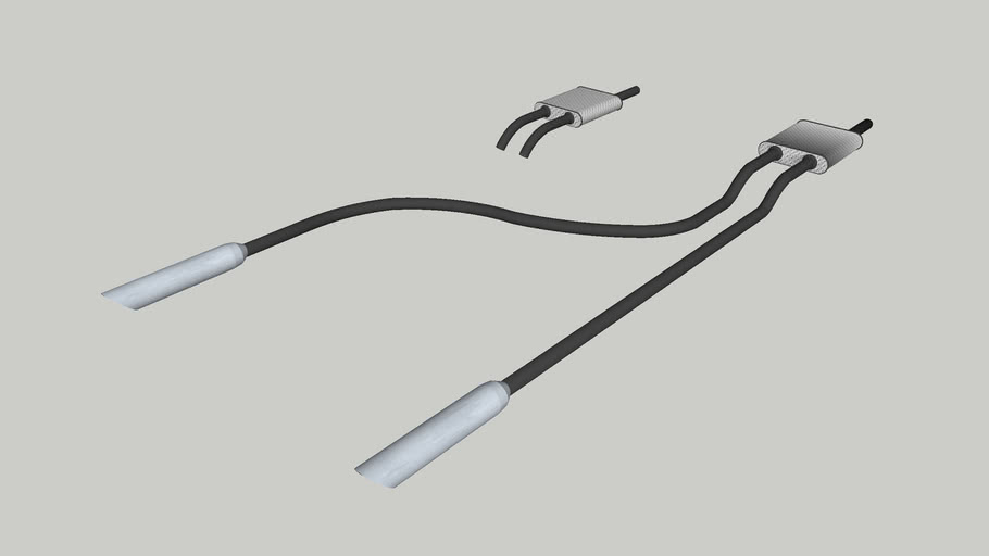 Flowmaster Cat back System 3D Warehouse