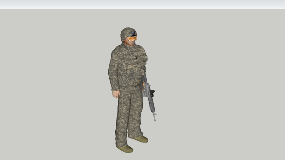 U.S. Army Soldier M.C.C. Specter Exact Model