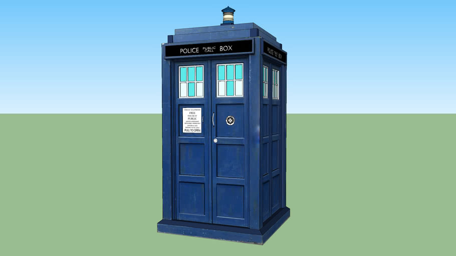 Accurate TARDIS Model 3D Warehouse