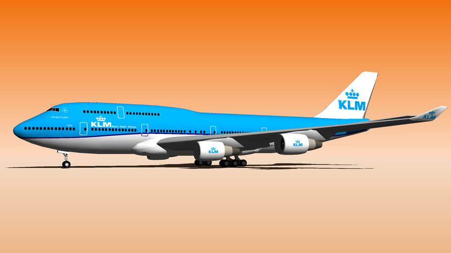 KLM B 747-400 | 3D Warehouse