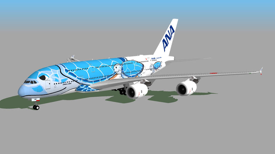 ANA All Nippon Airways ''Flying Hanu Lani'' (JA381A) - Airbus A380 