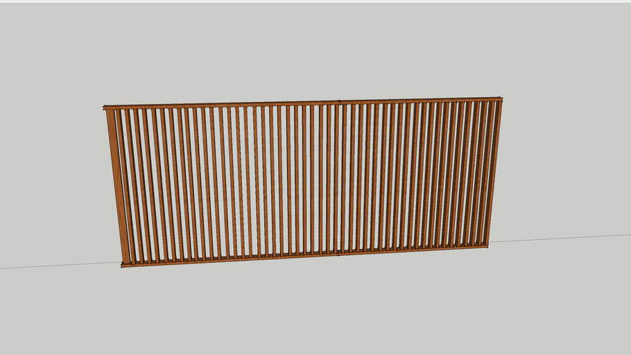 Vertical Cedar Screen 